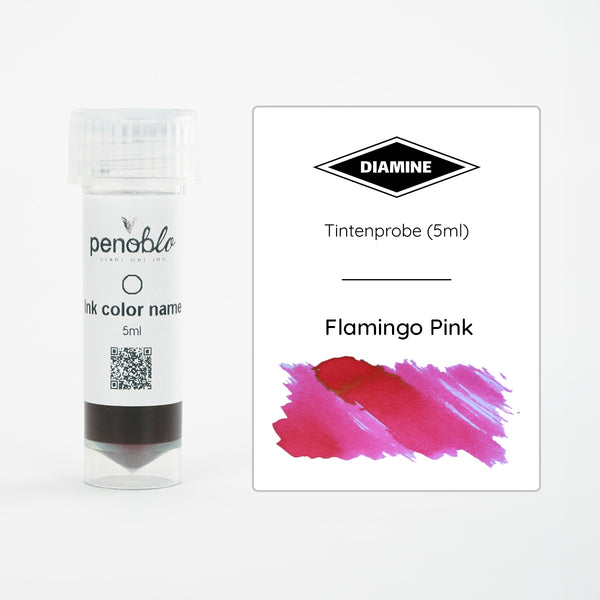 Diamine, Tintenprobe, Regular, Flamingo Pink, 5ml