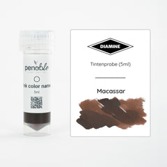 Penoblo Tintenprobe, Diamine Regular, Macassar