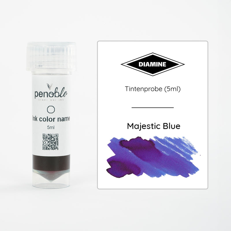 Penoblo Tintenprobe, Diamine Regular, Majestic Blue