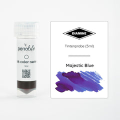 Penoblo Tintenprobe, Diamine Regular, Majestic Blue