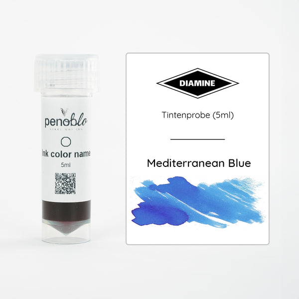 Diamine, Tintenprobe, Regular, Mediterranean Blue, 5ml