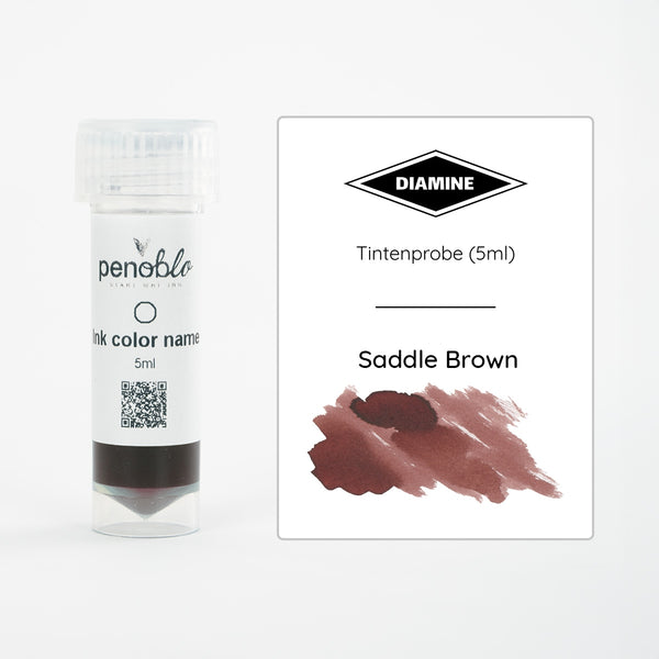 Penoblo Tintenprobe, Diamine Regular, Saddle Brown