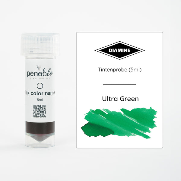 Penoblo Tintenprobe, Diamine Regular, Ultra Green