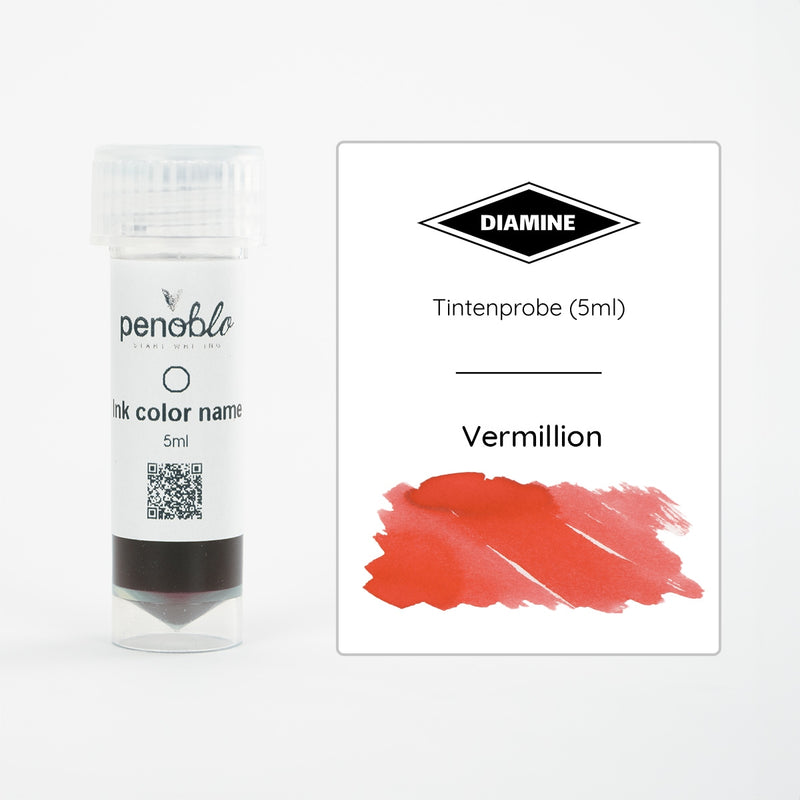 Penoblo Tintenprobe, Diamine Regular, Vermillion