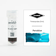 Diamine, Tintenprobe, Special Ed. Penoblo, Penoblue, 5ml