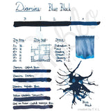 Diamine, Tintenglas, 80 ml, Blue Black-2