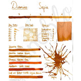 Diamine, Tintenglas, 80 ml, Sepia-2