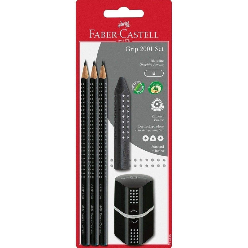 Faber-Castell, Bleistift, Grip, 2001 Set schwarz-1