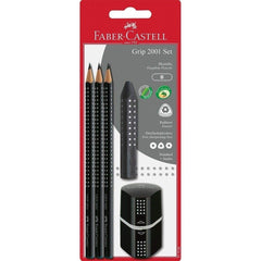 Faber-Castell, Bleistift Grip, 2001 Set, schwarz