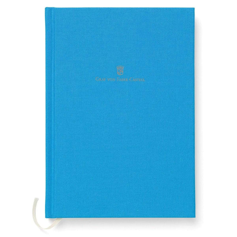 Graf von Faber-Castell, Buch mit Leineneinband A5 Gulf Blue, Blau-1