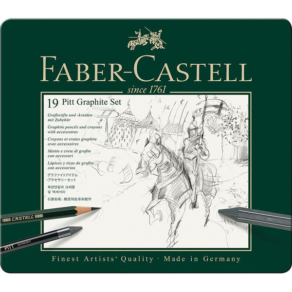 Faber-Castell, Stifte, Set, Pitt Graphite medium Metalletui-2