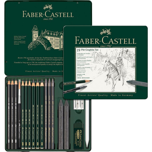 Faber-Castell, Stifte, Set, Pitt Graphite medium Metalletui-1