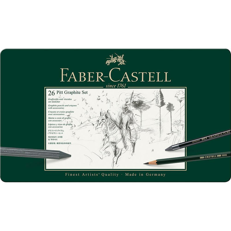 Faber-Castell, Stifte, Set, Pitt Graphite groß Metalletui-2