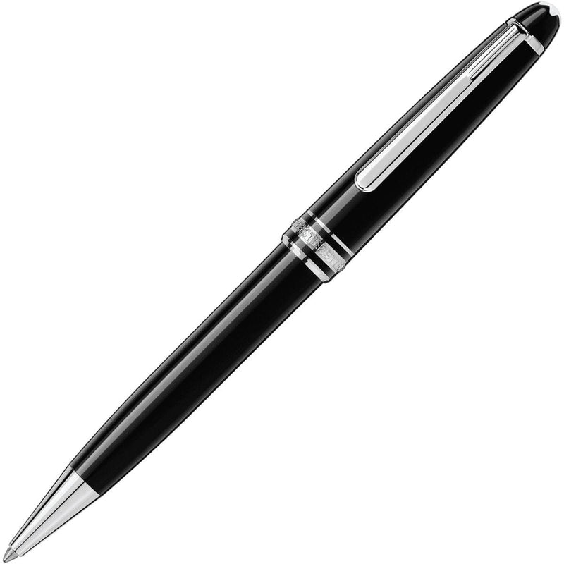 Montblanc, Kugelschreiber, Meisterstück, Edelharz - Platiniert, Classique, Schwarz-1