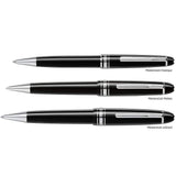 Montblanc, Kugelschreiber, Meisterstück, Edelharz - Platiniert, Classique, Schwarz-5